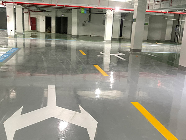 Construction process of epoxy self leveling flat paint